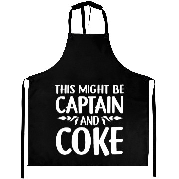 Discover Captian and Coke alcohol lover drinker Aprons