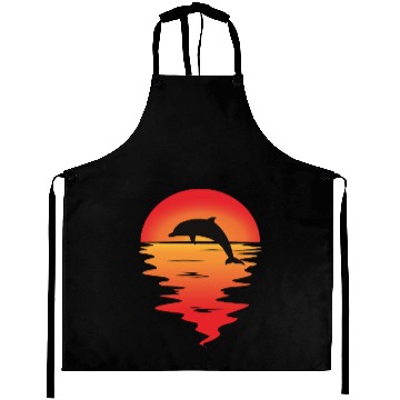 Discover Romantic sunset with dolphin Aprons
