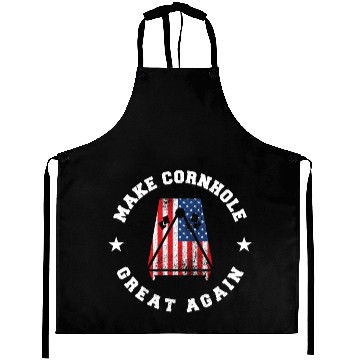 Discover Make Cornhole Great Again Funny USA Gift Aprons