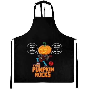 Discover Rock and Roll Halloween Aprons