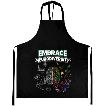 Discover Embrace Neurodiversity Brain Voice Aprons