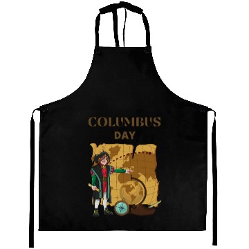Discover Columbus Day World Map America Aprons