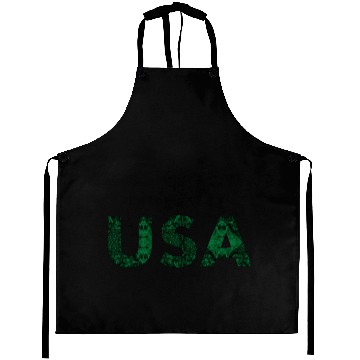Discover USA Green Batik Aprons