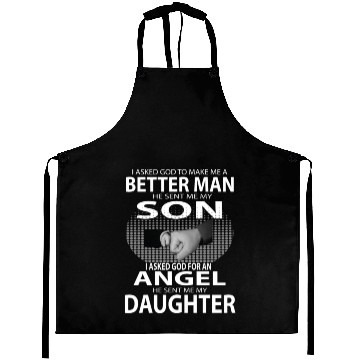 Discover Better Man Son Daughter Aprons