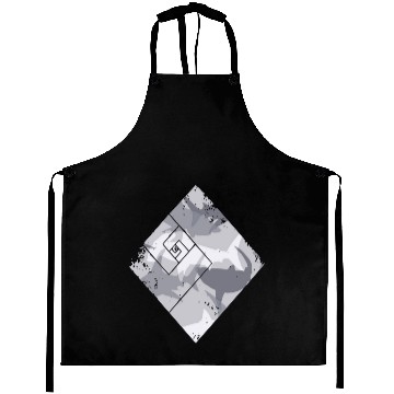 Discover Square shark camouflage pattern Aprons