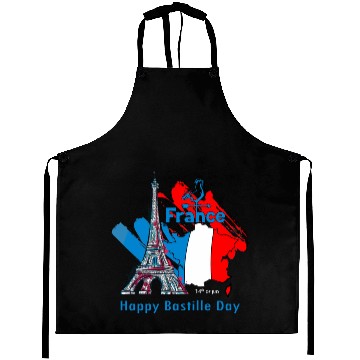 Discover Happy Bastille Day Aprons