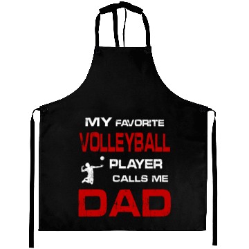 Discover Volleyball Dad Aprons