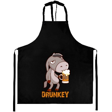 Discover Drunkey Funny Donkey with Beer Aprons