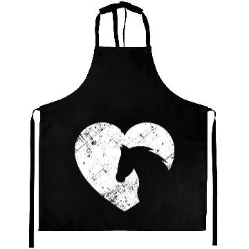 Discover Heart with horse head Aprons