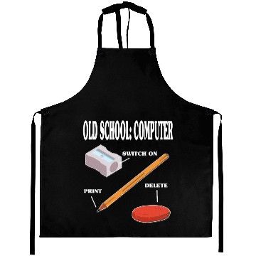 Discover Old School Computer PC Technology Aprons