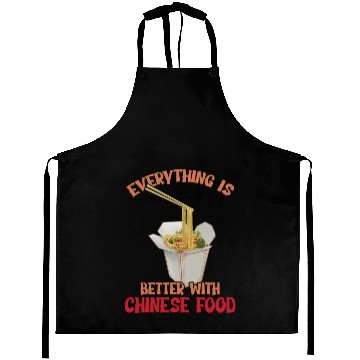 Discover Chinese Food Expert Asian eating Noodles Foodie Aprons
