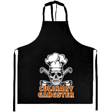 Discover Chef Skull Cooking Kitchen Gift Aprons