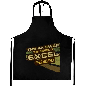 Discover Excel Answer Problem IT Funny Design Aprons