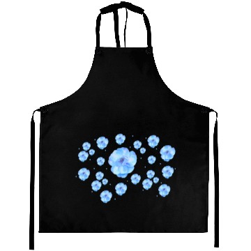 Discover Blue Daisy Floral Patterns Cute Spring Blossoms Aprons