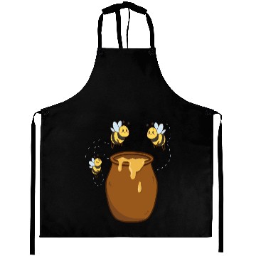 Discover bee bumblebee honey pot children design Aprons