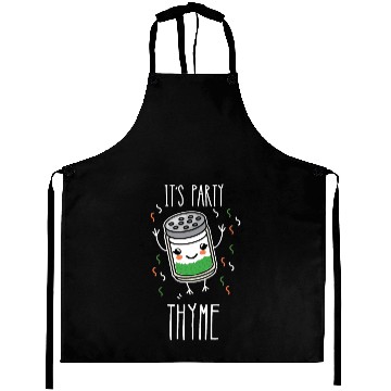 Discover It's Party Thyme Herb Pun Aprons