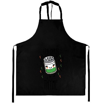 Discover It's Party Thyme Herb Pun Aprons