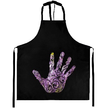 Discover Lavender flowers pattern in hand gift Aprons