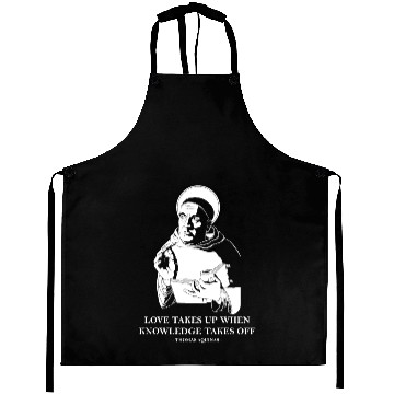 Discover Love and Knowledge Catholic Saint Philosophy Aprons