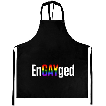 Discover LGBT Bachelorette Party Engaged Engagement design Aprons