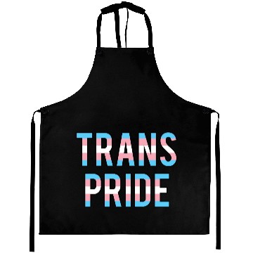 Discover Transgender Pride Flag Text Aprons