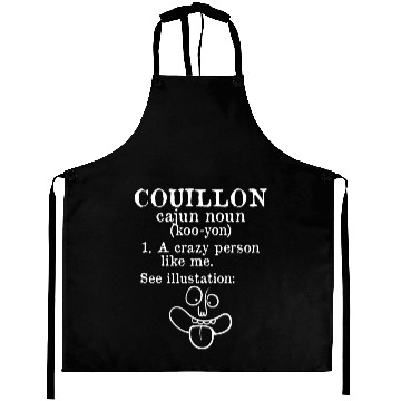 Discover Couillon Funny Cajun Aprons