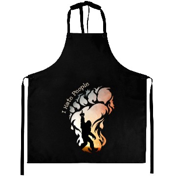 Discover I Hate People Bigfoot Funny Camping Aprons