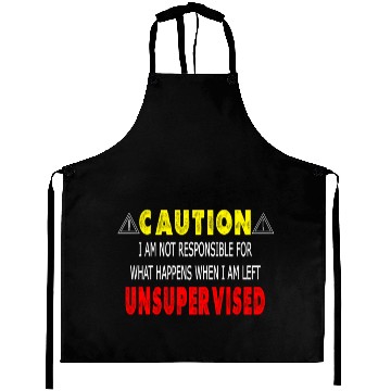 Discover Funny Unsupervised Gift Aprons