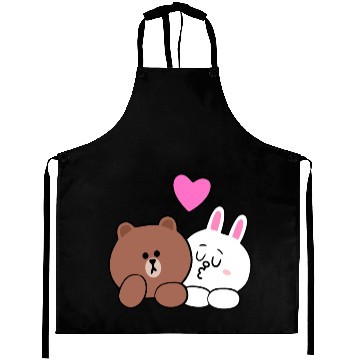 Discover Cute Brown Bear Cony Bunny Rabbit Lean On Me I Lov Aprons
