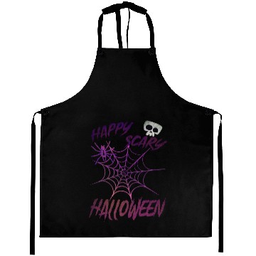 Discover Spider In The Cobweb Happy Halloween Aprons