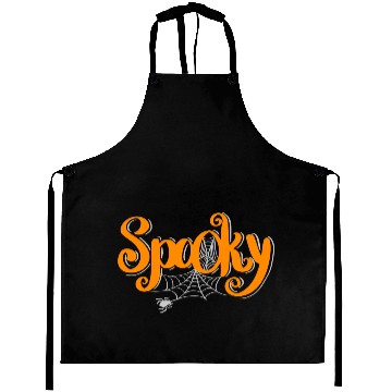 Discover Spooky Halloween with Spider and spider web Aprons