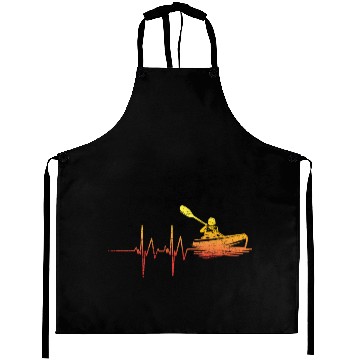 Discover Kayak Heart Beat EKG Gift Aprons