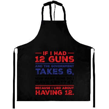 Discover Funny Pro Gun Second Amendment Gift Aprons