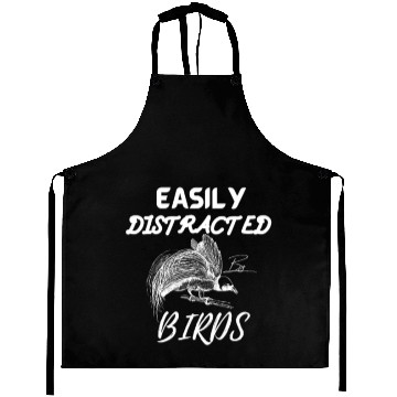 Discover Easily Distracted By Birds, Bird Watcher Aprons