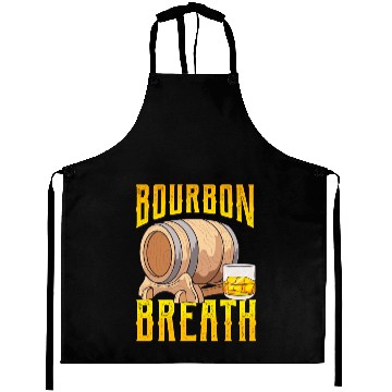 Discover Bourbon Breath Whiskey Drinker Aprons