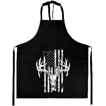 Discover Deer Hunting USA Flag Aprons
