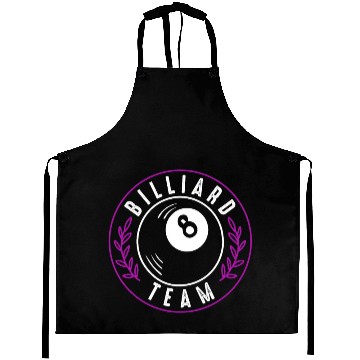 Discover Billiard Team Group Saying Aprons
