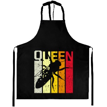 Discover Queen bee beekeeper Bee Queen motif retro Aprons