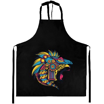Discover Jaguar Aztec Art Mexican Art Aprons