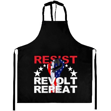 Discover Resist and Repeat Aprons