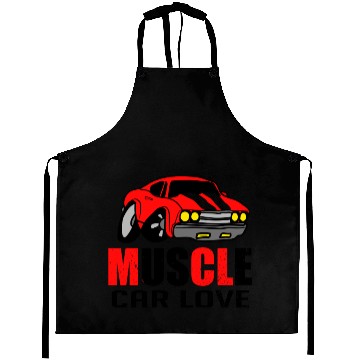 Discover Muscle car love Aprons