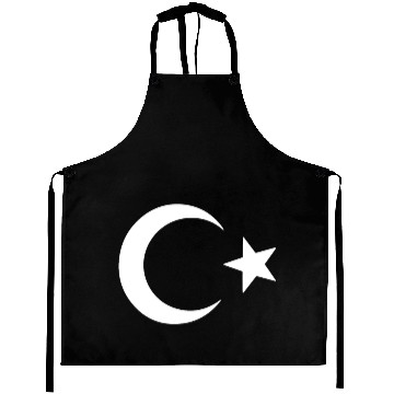 Discover Turkey flag moon and star Aprons