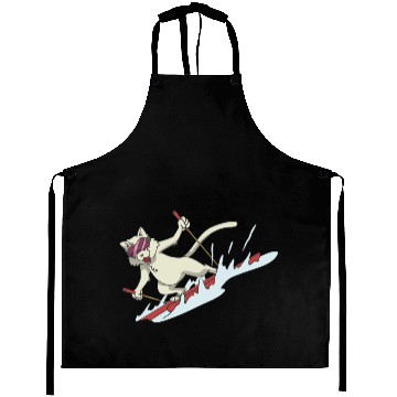 Discover Cat on skis skiing Aprons