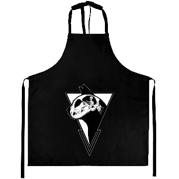 Discover Alien Cat - Black version Aprons