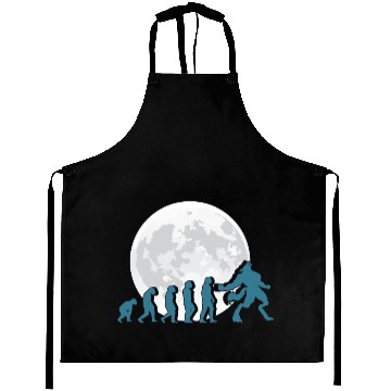 Discover Funny Werewolf Evolution Halloween Giftidea Aprons