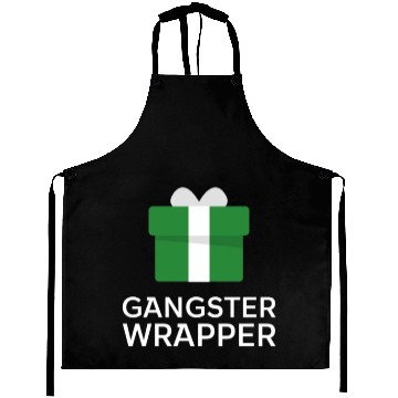 Discover Gangster Wrapper Funny Gangsta Wrapper Christmas Aprons