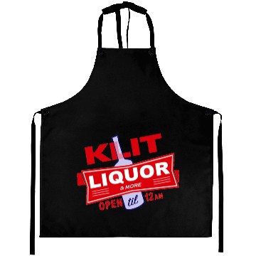 Discover KLIT Liquor parody logo Aprons