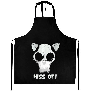Discover Hiss Off Funny Quarantine Halloween Skeleton Aprons