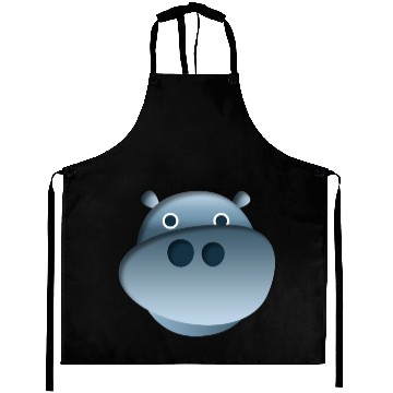 Discover Hippo Baby little animal sweet looking Aprons