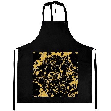 Discover Black and Gold Marble Aprons